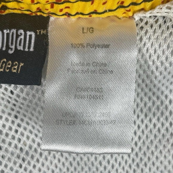 Captain Morgen Mens L Swim Trunk Drawstring Hawaiian Print Lined Relaxed Fit - Picture 4 of 11